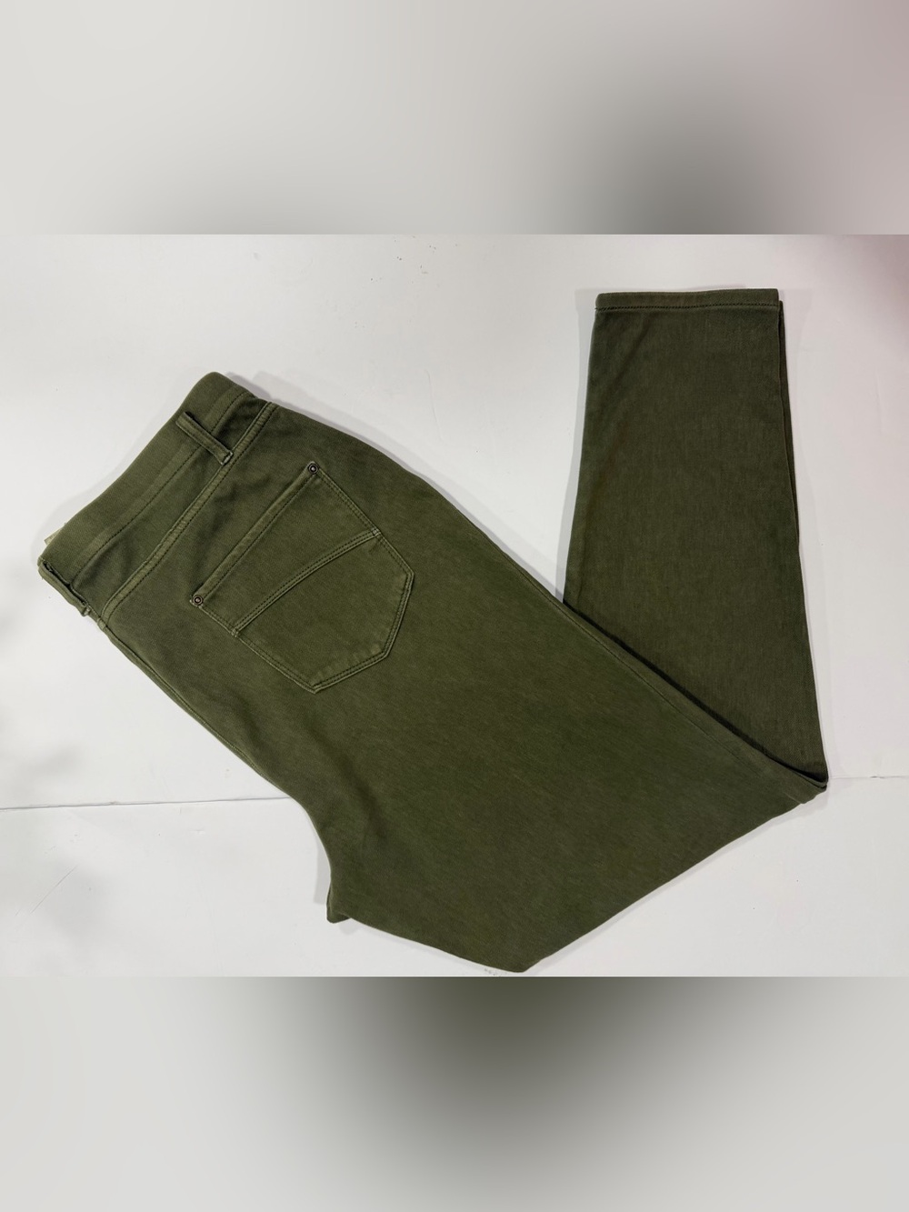 Time and Tru Stretch Straight Leg Jeggings in Olive